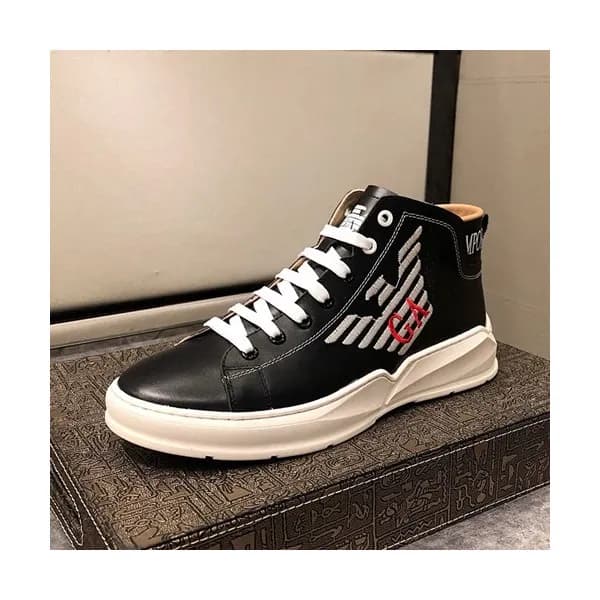 Armani 2019 Mens Leather Sneakers - 알마니 2019 남성용 … - 1