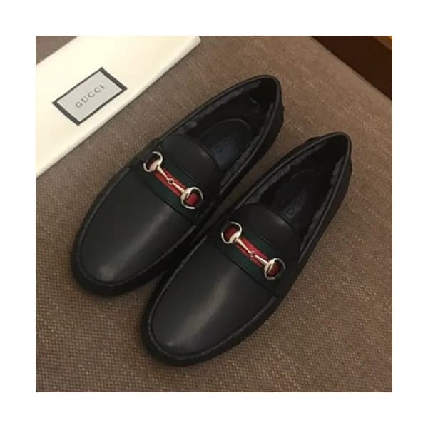 Gucci 2019 Mens Leather Wool Loafer - 구찌 2019 남성용 … - 1
