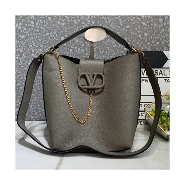 Valentino 2019 Leather Vsling Small Tote Shoudler … - 1