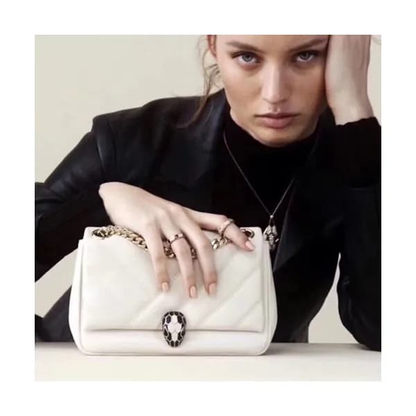Bvlgari 2019 Serpenti Cabochon Chain Shoulder Bag,… - 1