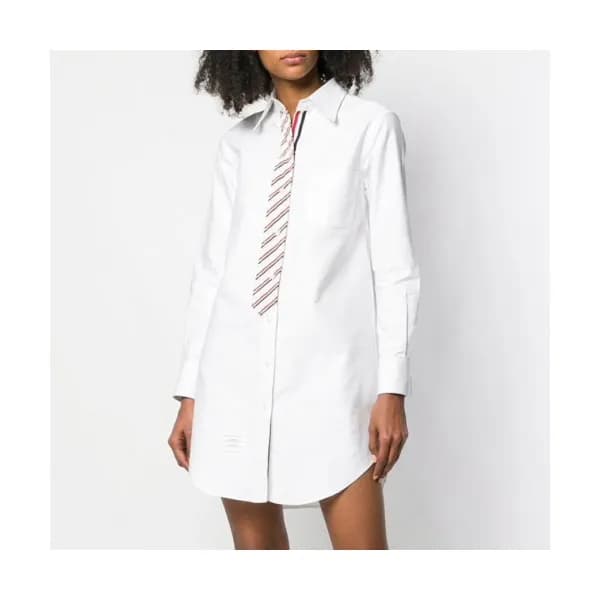 Thom Browne Womens Strap Cotton Shirt - 톰브라운 여성 스트… - 1