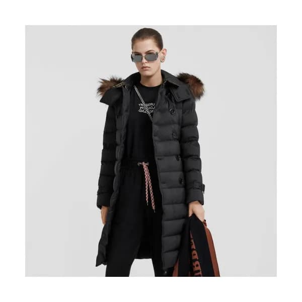 Burberry 2019 Womens Logo Duck Down Long Padding -… - 1