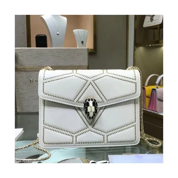 Bvlgari 2019 Serpenti Chain Tote Shoulder Bag,20cm… - 1