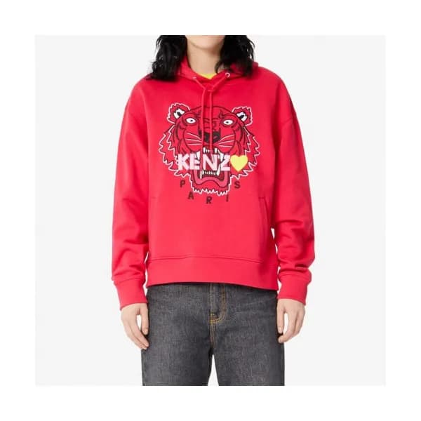 Kenzo Mens Tiger Hoodie - 겐조 2019 남성 레드 후드티 Ken60x - 1