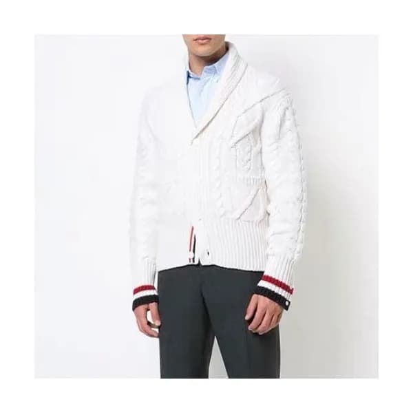 [톰브라운]Thom Browne 2020 Mens Classic V-neck Wool Ca… - 1
