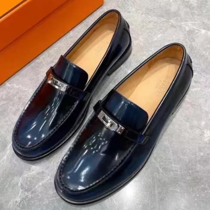 Hermes 2024 Mens Leather Loafer - 에르메스 2024 남성용 레더… - 1