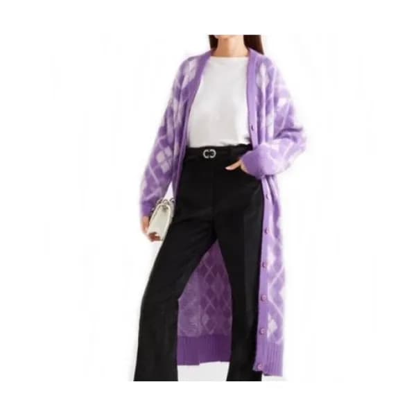 [미우미우]Miu miu 2019 Womens Trendy Mohair Cardigan- … - 1