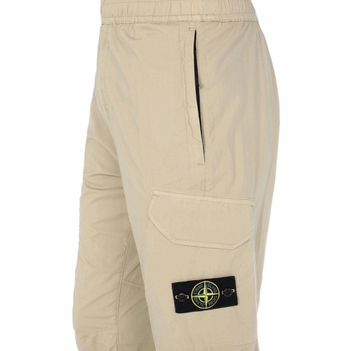 Stone Island 2020 Mens Logo Casual Cotton Pants - … - 1