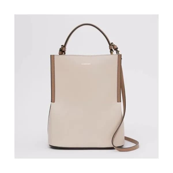 Burberry 2020 Leather Bucket Tote Shoulder Bag, 2… - 1