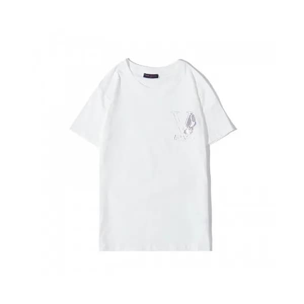 Louis vuitton 2020 Mens Logo Cotton Short Sleeved … - 1