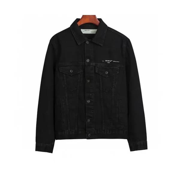 Off-white 2020 Mens Logo Casual Denim Jackets - 오프… - 1
