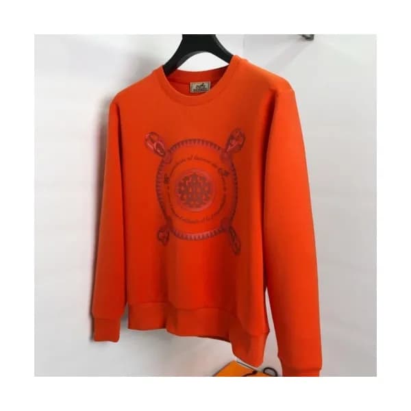 Hermes 2020 Mens Crew-neck Casual Cotton Tshirts- … - 1