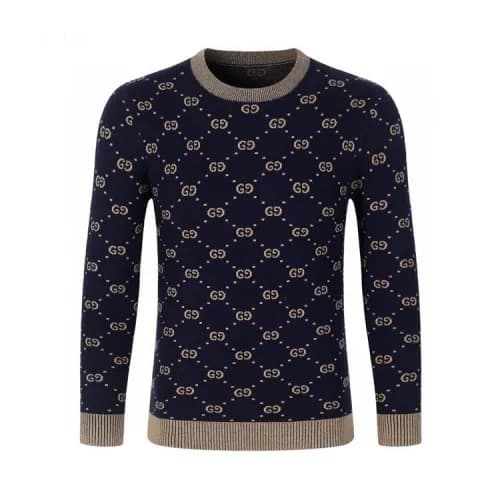 Gucci 2020 Mens Logo Crew-neck Wool Sweaters - 구찌 … - 1