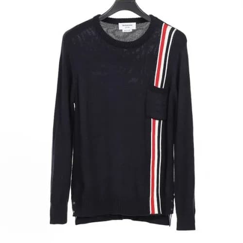[톰브라운]Thom Browne 2020 Mens Strap Crew-neck Wool S… - 1