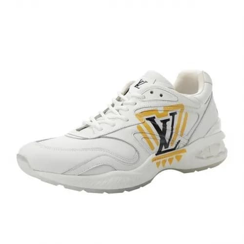 Louis Vuitton 2020 Men's Leather Running Shoes… - 1