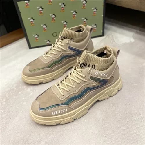 Gucci 2020 Men's Leather Sneakers - 구찌 2020 남성… - 1