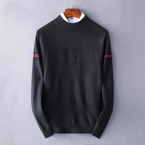 [펜디]Fendi 2020 Mens Logo Crew-neck Wool Sweaters -… - 1