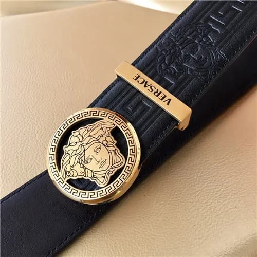 Versace 2021 Men's Leather Belt,3.8cm,VERBT008… - 1