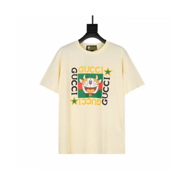 Gucci Mm/Wm Logo Short Sleeved Tshirts Ivory - 구찌… - 1