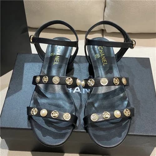 [매장판]Chanel 2021 Women's Leather Sandal,CHAS06… - 1