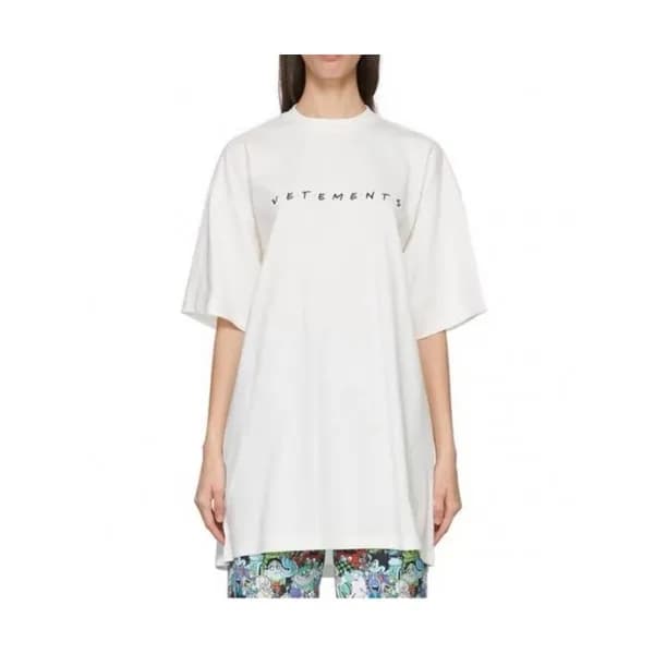 Vetements Mm/Wm Printing Logo Cotton Short Sleeve… - 1