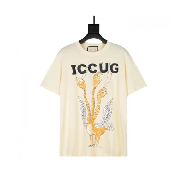 Gucci Mm/Wm Logo Short Sleeved Tshirts Ivory - 구찌… - 1