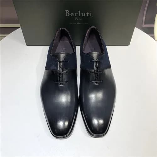 Berluti 2021 Men's Leather Oxford Shoes,BERTS0… - 1