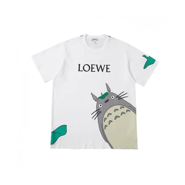 Loewe Mens Smile Short Sleeved Tshirts White - 로에… - 1