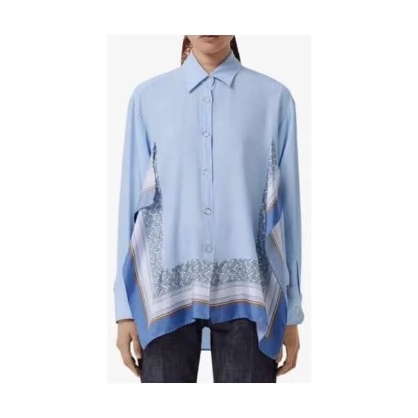 Burberry Womens Vintage Basic Tshirts Blue - 버버리 2… - 1