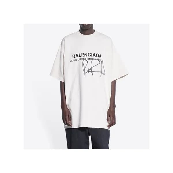 Balenciaga Mm/Wm Logo Cotton Short Sleeved Tshirt… - 1