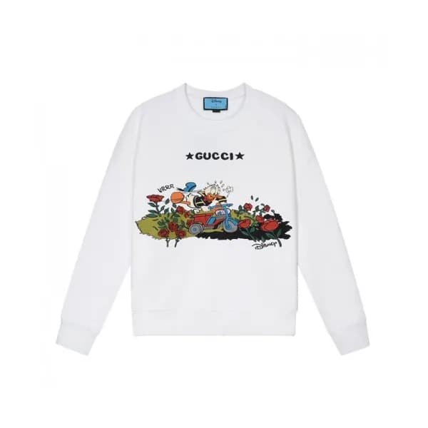 Gucci Mm/Wm Logo Crew-neck Cotton Tshirts White -… - 1