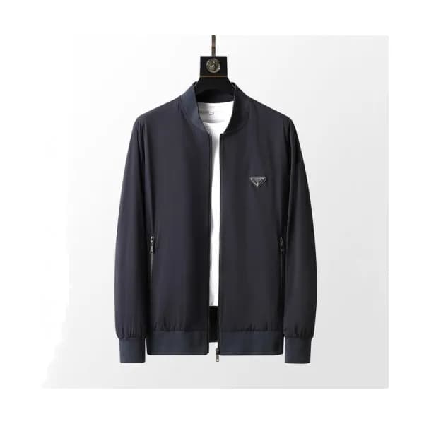 Prada Mens Logo Casual Jackets Navy - 프라다 2021 남성… - 1