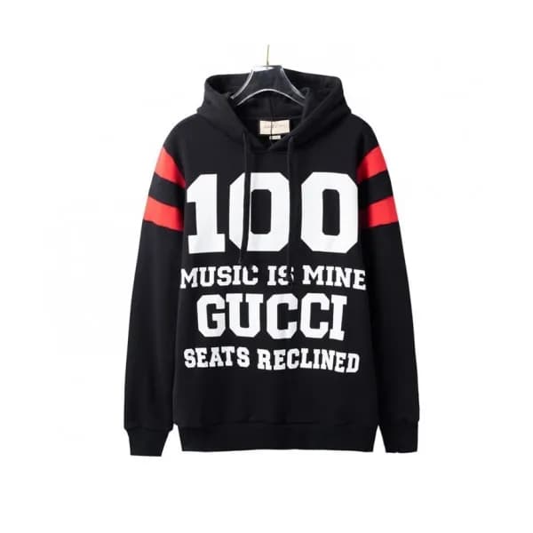 Gucci Mm/Wm Logo Casual Hoodie Black - 구찌 2021 남/… - 1