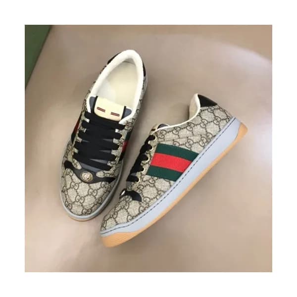 구찌 남/녀 트렌디 레더 스니커즈 Size(225 - 275) 그레이 - Gucci 20… - 1