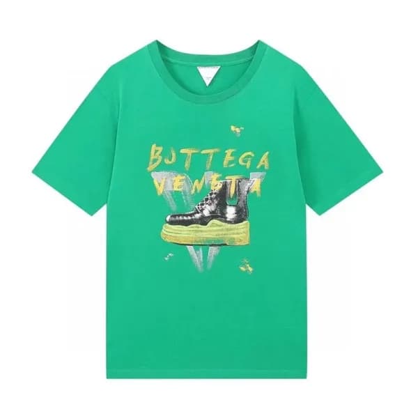 보테가 남성 크루넥 그린 반팔티 - Mens Green Tshirts - bot0242x - 1