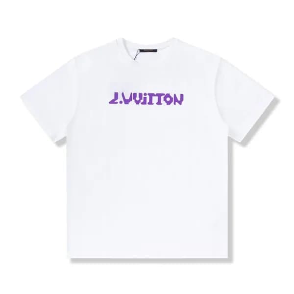 루이비통 남성 크루넥 화이트 반팔티 - Mens White Tshirts - lou0403… - 1