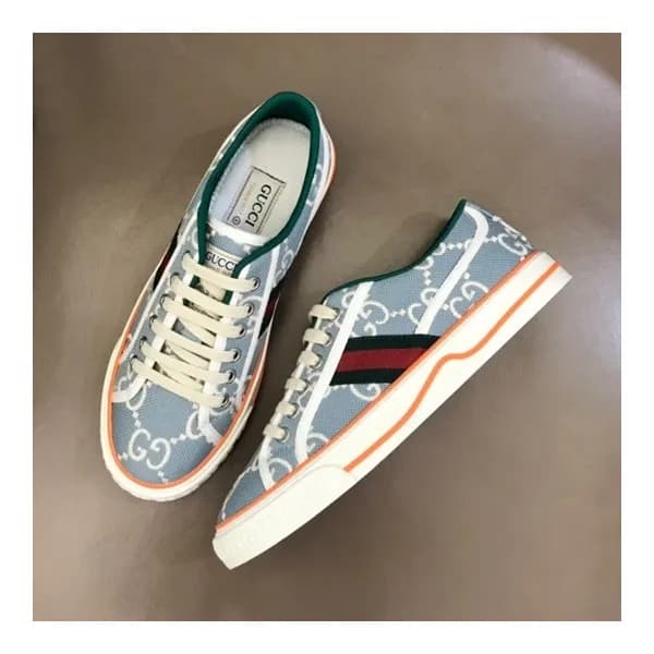 구찌 남/녀 테니스 블루 스니커즈- Unisex Blue Sneakers - guc0477… - 1