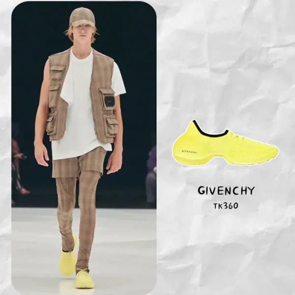 지방시 남/녀 TK-360 옐로우 스니커즈 - Unisex Yellow Sneakers -… - 1