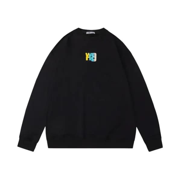 알렉산더왕 남성 모던 블랙 맨투맨 - Mens Black Tshirts - alx0211x - 1