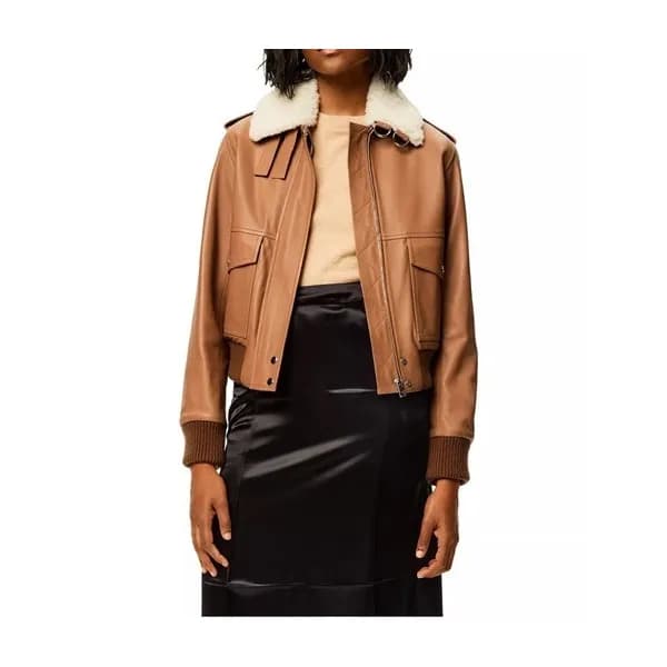 로에베 여성 가죽 자켓 - Loewe Womens Leather Jackets - loe0… - 1