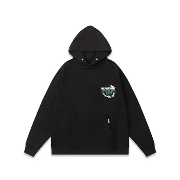 리프리젠트 남성 블랙 후드티 - Represent Mens Black Hoodie - re… - 1