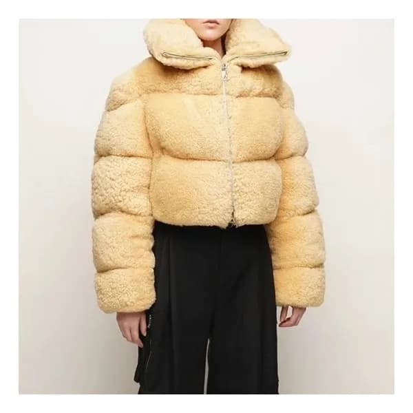 보테가베네타 여성 옐로우 덕다운 패딩 - Bottega Veneta Womens Yello… - 1