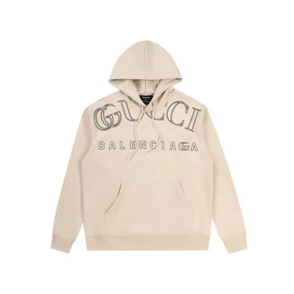 구찌 남/녀 트렌디 베이지 후드티 - Gucci Unisex Beige Hoodie - … - 1