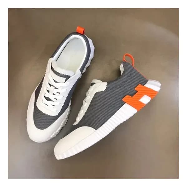 에르메스 남성 그레이 스니커즈 - Hermes Mens Gray Sneakers - he7… - 1