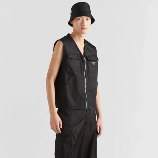 프라다 남성 블랙 베스트 - Prada Mens Black Vest - pr340x - 1