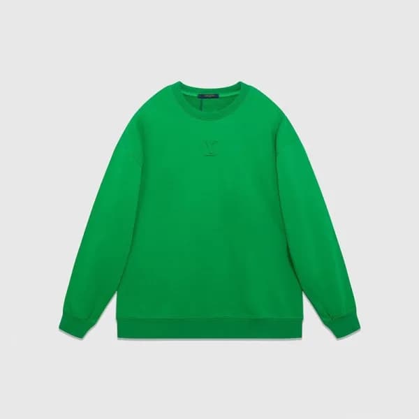 루이비통 남성 모던 그린 맨투맨 - Louis vuitton Mens Green Tshir… - 1