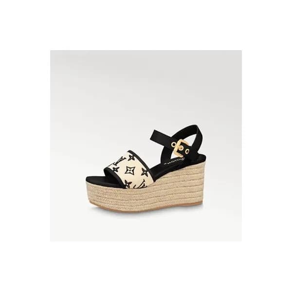 루이비통 여성 블랙 샌들 - Louis vuitton Womens Black Sandals… - 1