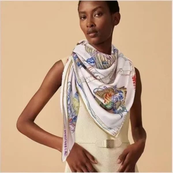 에르메스 여성 핑크 스카프 - Hermes Womens Pink Scarf - he482x - 1