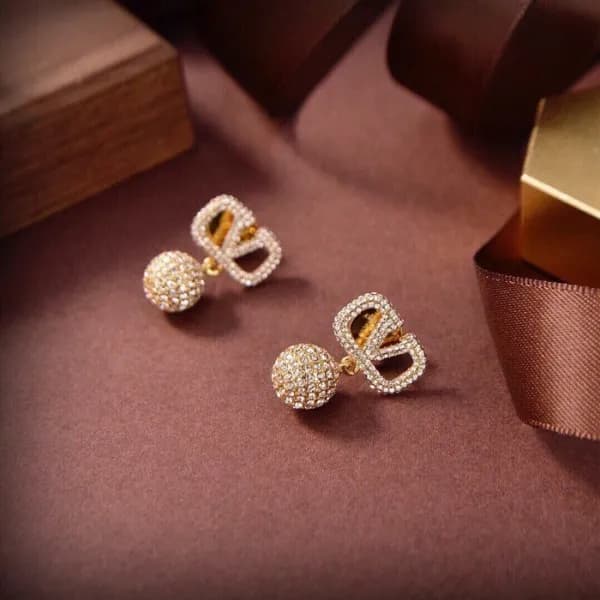 발렌티노 여성 골드 이어링 - Valentino Womens Gold Earring - a… - 1