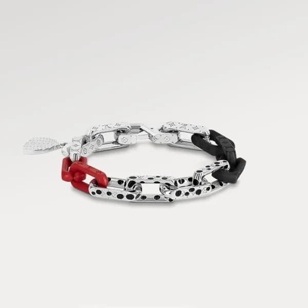 루이비통 남성 화이트 골드 팔찌 - Louis vuitton Mens White Gold … - 1